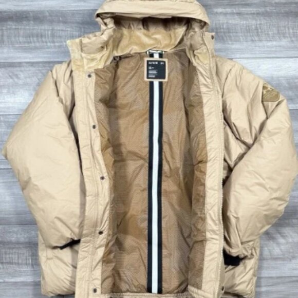 Under Armour Men's UA Limitless Down Jacket Hooded 700FP Camel Size XL NWT $280 - Picture 3 of 7